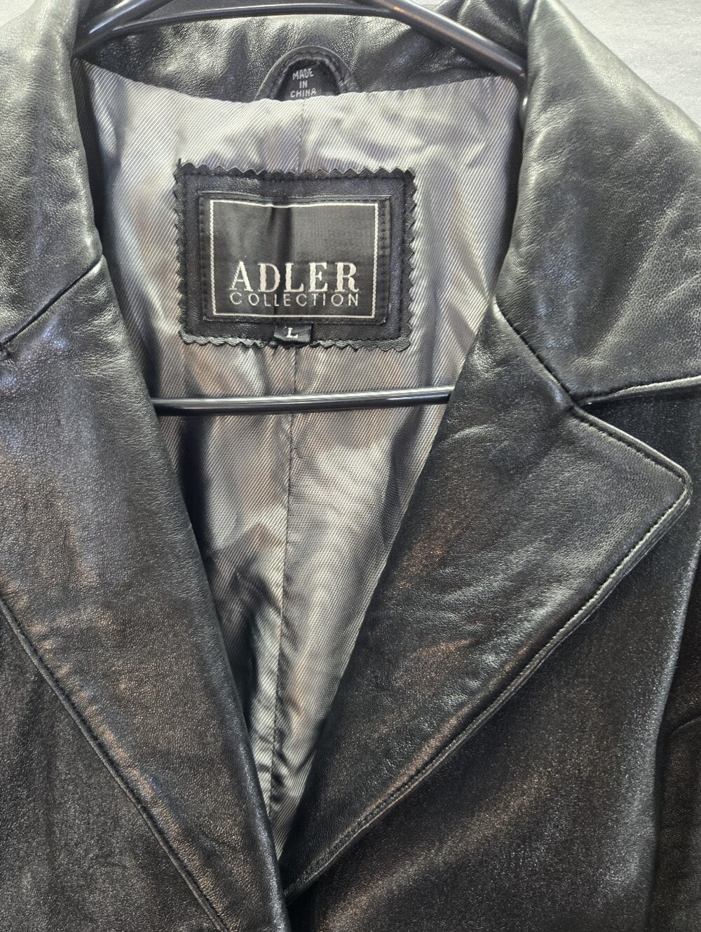Vintage Lamb Leather Jacket Jonathan Adler Collection Women's Large Buffy Style - Picture 2 of 6